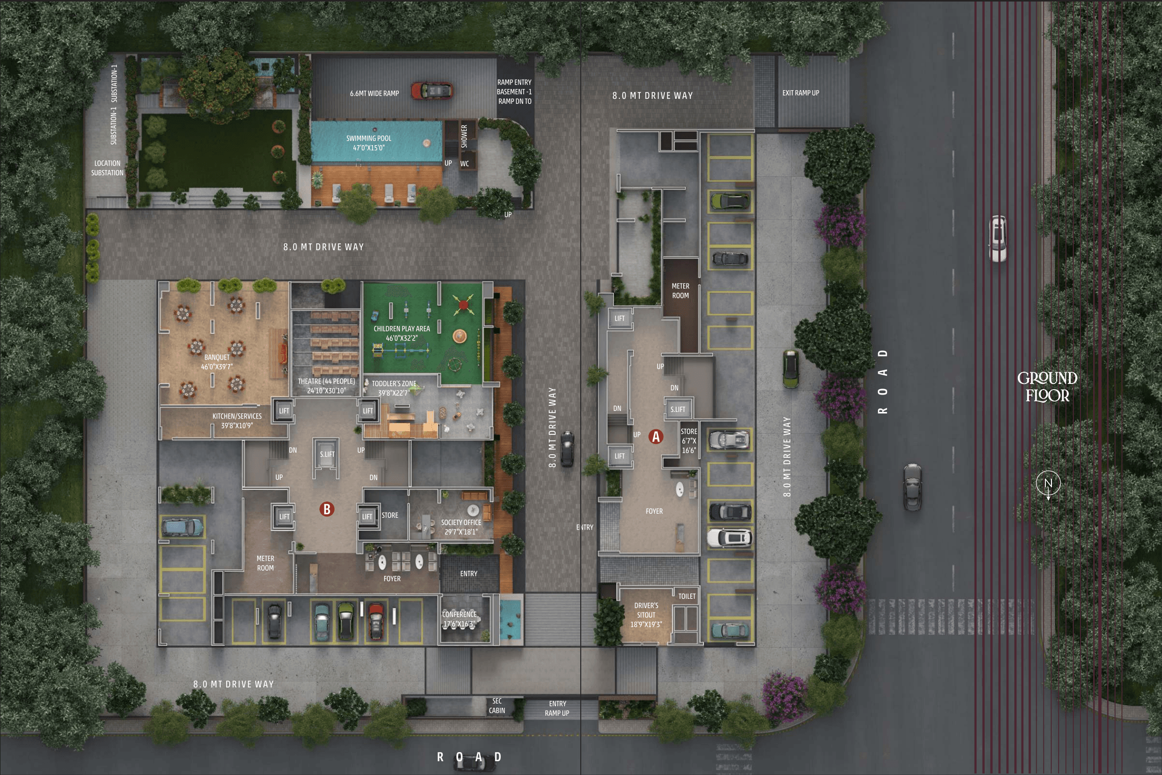 Ground Floor Plan - Magnate Regalia